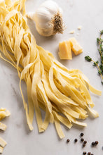 Load image into Gallery viewer, Fresh handmade Fettuccine pasta ribbons close-up