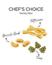 Load image into Gallery viewer, Trio Variety Fresh Pasta Box (12 servings) - Tutoni's Flour Shop
