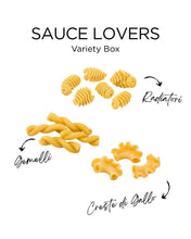 Load image into Gallery viewer, Trio Variety Fresh Pasta Box (12 servings) - Tutoni's Flour Shop
